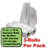 11 x 18 vacuum sealer rolls 3 per pack