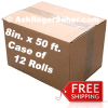 Case pack of 8 x 50 vacuum sealer rolls